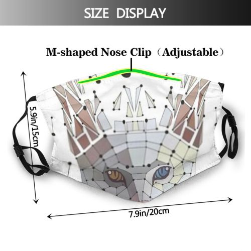 yanfind Isolated Cat Cute Fragments Design Beautiful Face Pet Eyes Art Portrait Kitten Dust Washable Reusable Filter and Reusable Mouth Warm Windproof Cotton Face