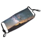 yanfind Exploration Atmospheric Glowing Infinity Dramatic Range Star Mood Majestic Landscape Romantic Tranquility Dust Washable Reusable Filter and Reusable Mouth Warm Windproof Cotton Face