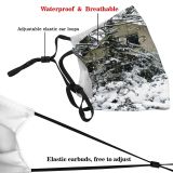 yanfind Winter Home Winter Ice Branch Snow Holland Twig Tree Blizzard Frost Season Dust Washable Reusable Filter and Reusable Mouth Warm Windproof Cotton Face