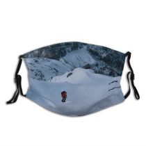 yanfind Ice Glacier Hike Recreation Mountain Explore Snowy Climb Headlamp Climber High Mountains Dust Washable Reusable Filter and Reusable Mouth Warm Windproof Cotton Face