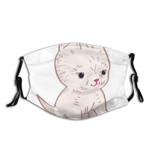yanfind Isolated Happiness Young Calender Little Cute Dog Year Puppy Cheerful Doodle Baby Dust Washable Reusable Filter and Reusable Mouth Warm Windproof Cotton Face