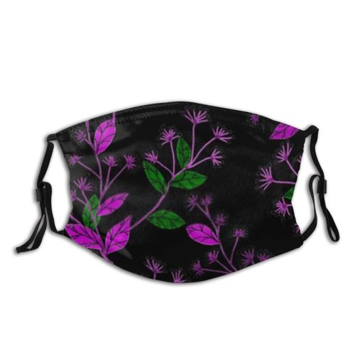 yanfind Abstract Garden Elegant Decor Fashion Cute Colorful Natural Summer Vintage Design Bloom   Dust Washable Reusable Filter and Reusable Mouth Warm Windproof Cotton Face