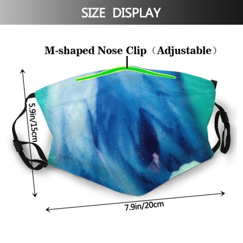 yanfind Drone Ice Europe Multicopter Aerial Dramatic Landscape Point Waterfront Iceland Place Abstract Dust Washable Reusable Filter and Reusable Mouth Warm Windproof Cotton Face