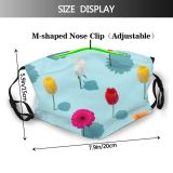 yanfind Blossom Spring Fashion Flower Life Vintage Trendy Garden Hipster Romantic Plant Trend Dust Washable Reusable Filter and Reusable Mouth Warm Windproof Cotton Face