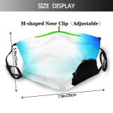 yanfind Fashion Sky Follow Lens Sun Silhouette Teen Cloud Flare Sea Sky Light Dust Washable Reusable Filter and Reusable Mouth Warm Windproof Cotton Face