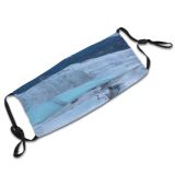 yanfind Ice Glacier Pamukkale Daylight Melting Frosty De Mountain Beauty Road Icy Frozen Dust Washable Reusable Filter and Reusable Mouth Warm Windproof Cotton Face