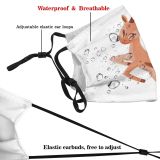 yanfind Isolated Safari Young Impala Nigeria Stylized Cute Mascot Gazelle Goitered Muzzle Wildlife Dust Washable Reusable Filter and Reusable Mouth Warm Windproof Cotton Face