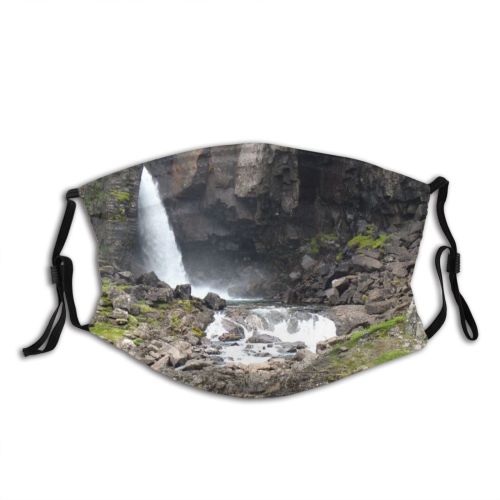 yanfind Formation Geological Cliff Waterfall Waterfall Kliffs Hills Watercourse Rock Resources Rocks Outcrop Dust Washable Reusable Filter and Reusable Mouth Warm Windproof Cotton Face