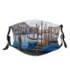 yanfind Winter Vehicle Gondola Boat Venezia Canal Venice Watercraft Channel Canal Transportation Waterway Dust Washable Reusable Filter and Reusable Mouth Warm Windproof Cotton Face