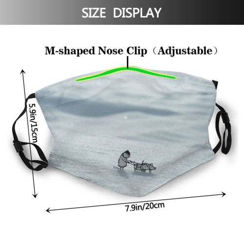 yanfind Fantasy Defocused Tranquility Emotion Dreaming Togetherness Charming Japan Snow Craft Art Representation Dust Washable Reusable Filter and Reusable Mouth Warm Windproof Cotton Face