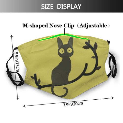 yanfind Garden Lovely Young Cat Game Cute Open Natural Sunny Branches Summer Grass Dust Washable Reusable Filter and Reusable Mouth Warm Windproof Cotton Face