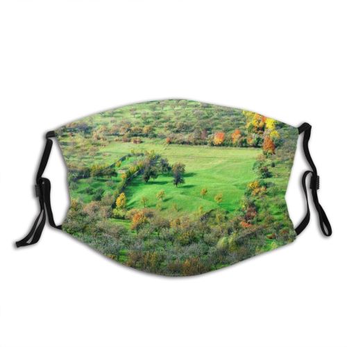 yanfind Community Landscape Vegetation Plant Wilderness Tree Natural Autumn Biome Dust Washable Reusable Filter and Reusable Mouth Warm Windproof Cotton Face