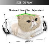 yanfind Isolated Cat Kitty Cute Puppy Pedigree Design Face Pet Fluffy Art Doggy Dust Washable Reusable Filter and Reusable Mouth Warm Windproof Cotton Face