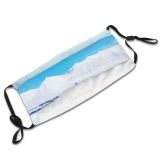 yanfind Ice Glacier Lake Daylight Frost Melting Frosty Panorama Iceberg Sea Frozen River Dust Washable Reusable Filter and Reusable Mouth Warm Windproof Cotton Face