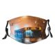 yanfind Lamps Transportation Downtown Evening Night Bus Road Roadway Urban Vehicle Misty Asphalt Dust Washable Reusable Filter and Reusable Mouth Warm Windproof Cotton Face
