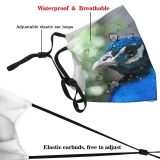 yanfind Roratus Eclectus Peahens Avian Phasianidae Beak Feather Peafowls Peafowl Electric Cobalt Peacocks Dust Washable Reusable Filter and Reusable Mouth Warm Windproof Cotton Face