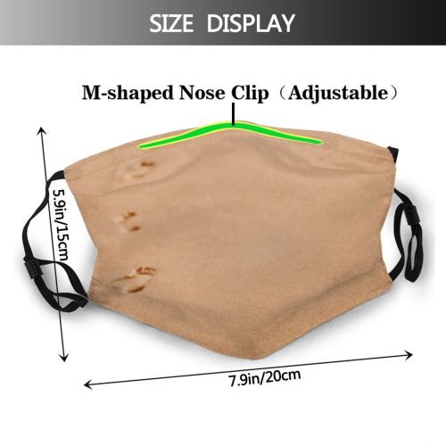 yanfind Idyllic Shore Coast Vacation Soundless Daylight Dry Footprint Summertime Silent Beach Tourism Dust Washable Reusable Filter and Reusable Mouth Warm Windproof Cotton Face