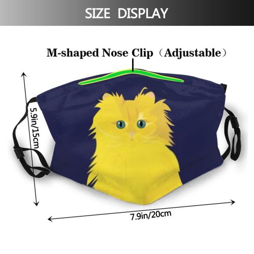 yanfind Isolated Bird Cat Cute Wildlife Design Face Feathers Art Wild Happy Portrait Dust Washable Reusable Filter and Reusable Mouth Warm Windproof Cotton Face