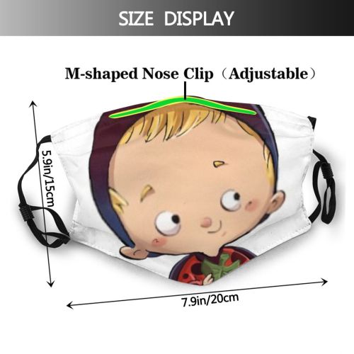yanfind Isolated Halloween Carnival Little Cute Smiling Insect Suit Child Baby Bug Childhood Dust Washable Reusable Filter and Reusable Mouth Warm Windproof Cotton Face