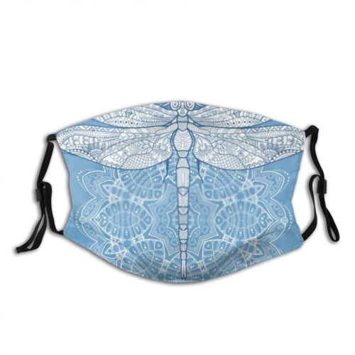 yanfind Abstract Butterfly Isolated Totem Artwork Cute Insect Wildlife Henna Doodle Indian Vintage Dust Washable Reusable Filter and Reusable Mouth Warm Windproof Cotton Face