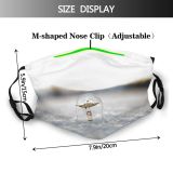 yanfind Fantasy Defocused Boat Solitude Tranquility Likeness Dreaming Charming Japan Snow Aloft Craft Dust Washable Reusable Filter and Reusable Mouth Warm Windproof Cotton Face