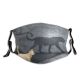 yanfind Abstract Professional Cat Metaphor Victory Desire Mind Jaguar Figure Team Magic Power Dust Washable Reusable Filter and Reusable Mouth Warm Windproof Cotton Face