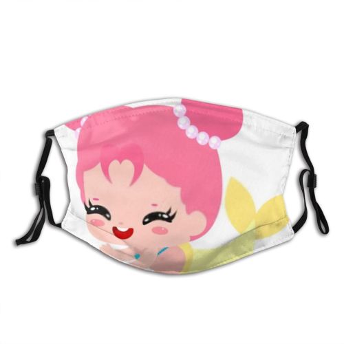 yanfind Isolated Outfit Young Kawaii Cute Mermaid Fantasy Tale Kid Child Starfish Female Dust Washable Reusable Filter and Reusable Mouth Warm Windproof Cotton Face