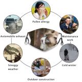 yanfind Garden Young Cat Kitty Cute Grumpy Posing Snowshoe Beautiful Pretty Pet Fluffy Dust Washable Reusable Filter and Reusable Mouth Warm Windproof Cotton Face