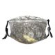 yanfind Fruit Glass Banana Crystal Splash Transparent Dust Washable Reusable Filter and Reusable Mouth Warm Windproof Cotton Face