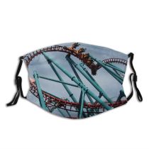 yanfind Coaster Vekoma Leisure Vampire Amusement Park Structure Pole Ride Recreation Rollercoaster Coaster Dust Washable Reusable Filter and Reusable Mouth Warm Windproof Cotton Face