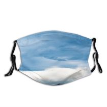 yanfind Ice Perspective Daylight Mountain Road Clouds Roadway Capped Mountains Winter Cloud Iceland Dust Washable Reusable Filter and Reusable Mouth Warm Windproof Cotton Face