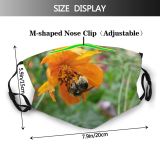 yanfind Plant Bumblebee Flower Bee Nectar Bee Tree Insect Pollinator Plant Growing Outdoor Dust Washable Reusable Filter and Reusable Mouth Warm Windproof Cotton Face