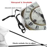 yanfind Wall Furniture Clock Accessories Old Quartz Brass Design Home Metal Clock Interior Dust Washable Reusable Filter and Reusable Mouth Warm Windproof Cotton Face