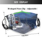 yanfind Sail Deck Watercraft Mast Sailboat Sail Boat Sailing Vehicle Ship Ship Boat Dust Washable Reusable Filter and Reusable Mouth Warm Windproof Cotton Face