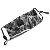 yanfind Winter Plant Organism Twig Tree Branch Frost Freezing Dust Washable Reusable Filter and Reusable Mouth Warm Windproof Cotton Face