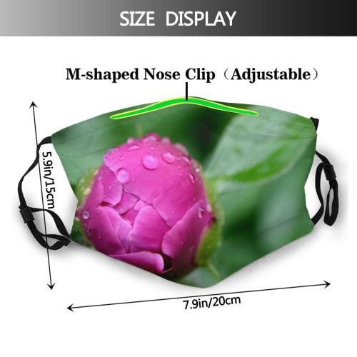 yanfind Plant Flower Crisp Flower Closeup Drip Plant Bud Foreground Drop Sharp Botany Dust Washable Reusable Filter and Reusable Mouth Warm Windproof Cotton Face