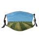 yanfind Grassland Meddow Field Sky Crop Plant Sky Lot Tree Agriculture Hay Field Dust Washable Reusable Filter and Reusable Mouth Warm Windproof Cotton Face