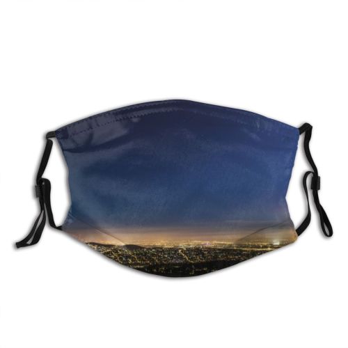yanfind Budapest Built Building Crowded Structure Night Star Cities Illuminated Galaxy Sky District Dust Washable Reusable Filter and Reusable Mouth Warm Windproof Cotton Face