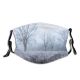 yanfind Ice Atmospheric Frost Mood Landscape Frozen Tranquility Bare Rural Tree Scene Snow Dust Washable Reusable Filter and Reusable Mouth Warm Windproof Cotton Face