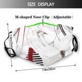 yanfind Abstract Attractive Lovely Young Fashion Artwork Cute Sexy Skin Feminine Model Glam Dust Washable Reusable Filter and Reusable Mouth Warm Windproof Cotton Face