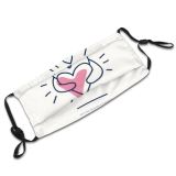yanfind Abstract Congratulation Decor Cat Cute Cupid Marriage Angel Wedding Calendar Doodle Elegance Dust Washable Reusable Filter and Reusable Mouth Warm Windproof Cotton Face