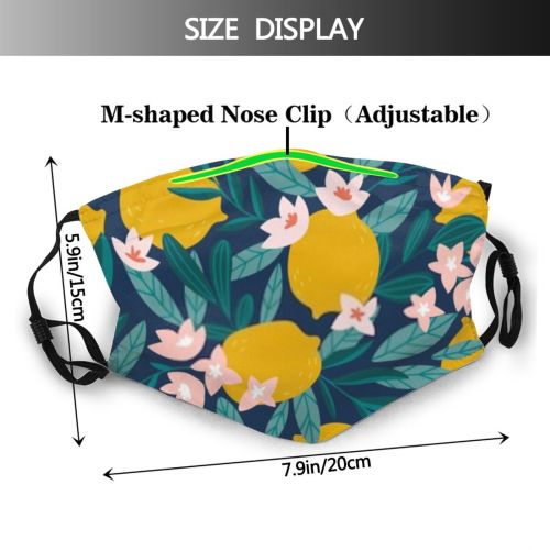 yanfind  Spring Flower Fashion Decor Vintage Garden Drawn Romantic Party Plant Retro Dust Washable Reusable Filter and Reusable Mouth Warm Windproof Cotton Face