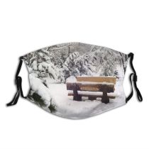 yanfind Winter Furniture Table Picnic Bench Table Ankara Tree Branch Frost Winter Freezing Dust Washable Reusable Filter and Reusable Mouth Warm Windproof Cotton Face