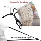yanfind Garden Wicker Fur Young Tiles Striped Cat Kitty Cute Shorthair Big Basket Dust Washable Reusable Filter and Reusable Mouth Warm Windproof Cotton Face