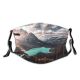 yanfind Lake Amazing Daylight Depth Focus Sight Field Forest Clouds Scenery Free Mountains Dust Washable Reusable Filter and Reusable Mouth Warm Windproof Cotton Face