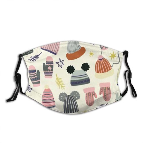 yanfind Isolated Comfort Congratulation Fashion Wool Christmas Cute Warm Seamless Winter Cap Year Dust Washable Reusable Filter and Reusable Mouth Warm Windproof Cotton Face