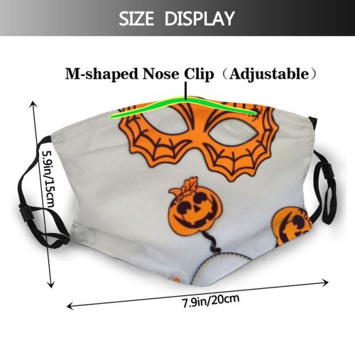 yanfind Lay Smile Horror Decor Halloween Cat Cute Event Fear Wooden Fall Night Dust Washable Reusable Filter and Reusable Mouth Warm Windproof Cotton Face
