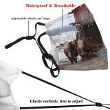 yanfind Rural Barn Farm Bovine Fence Barn Wood Winter Area Cow Snout Calf Dust Washable Reusable Filter and Reusable Mouth Warm Windproof Cotton Face