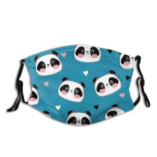 yanfind Abstract Lovely Silhouettes Cute Colorful Seamless Wildlife Child Bear Baby Design Beautiful Dust Washable Reusable Filter and Reusable Mouth Warm Windproof Cotton Face