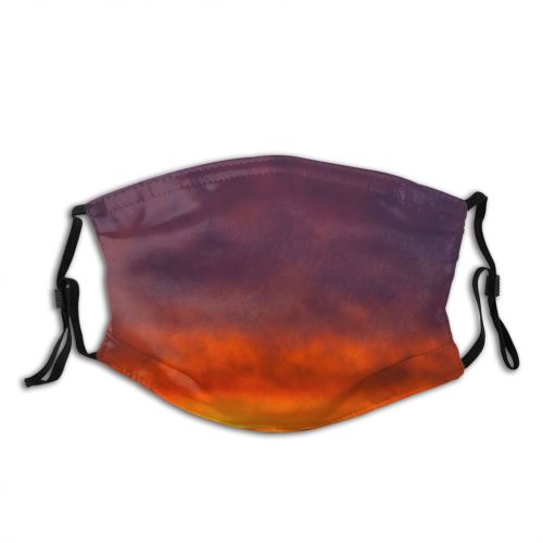 yanfind Industrial Town Infrastructure Amazing Structure Sunset Evening Night Twilight Urban District Picturesque Dust Washable Reusable Filter and Reusable Mouth Warm Windproof Cotton Face
